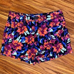 SO Bright Colorful Floral Shorts Juniors Size 7